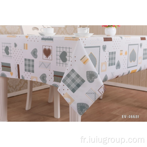 Nappe de luxe PEVA Floral Restaurant pour mariages